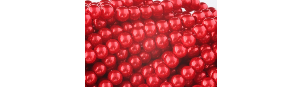 Perles mates cirées rondes 6 mm