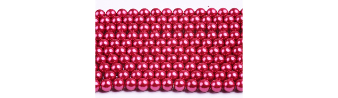ROUND WAXED BEADS 8 mm