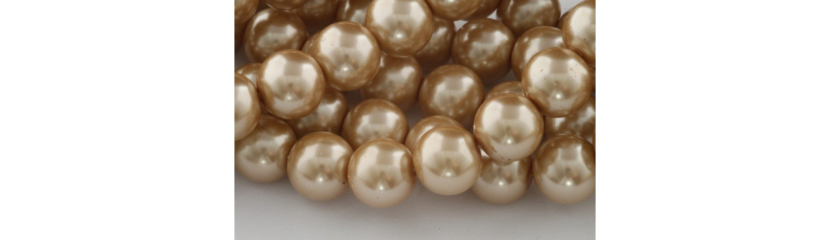 ROUND WAXED BEADS 12 mm