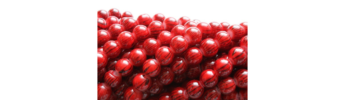 Round Druck Beads 6 mm