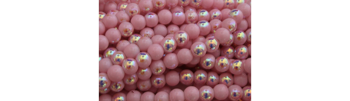 Round Druck Beads 8 mm