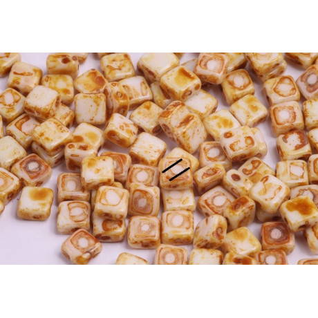 Cuentas Silky planas 6x6 mm