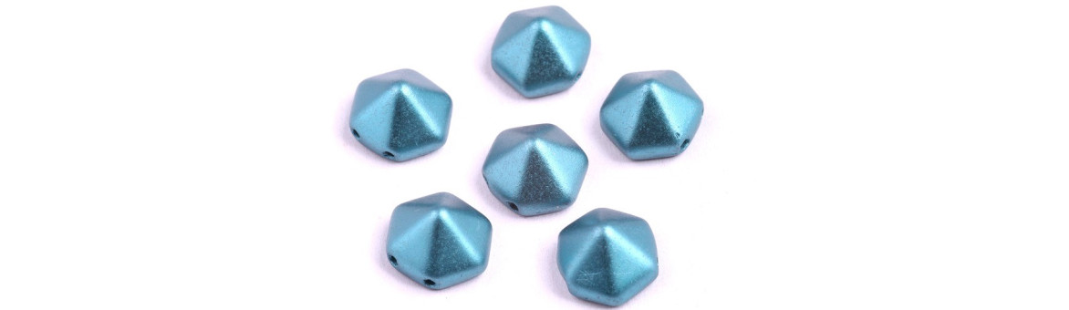 Pyramid Hex Beads | BeadsBohemia
