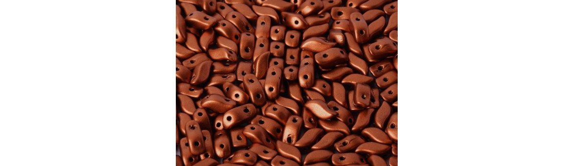 Stormduo Beads - Unique Czech Two-Hole Beads