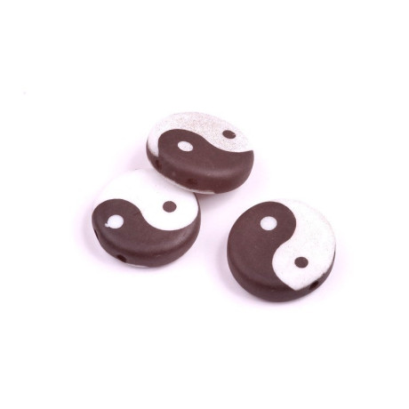 2 Hole Coin Beads 14 mm