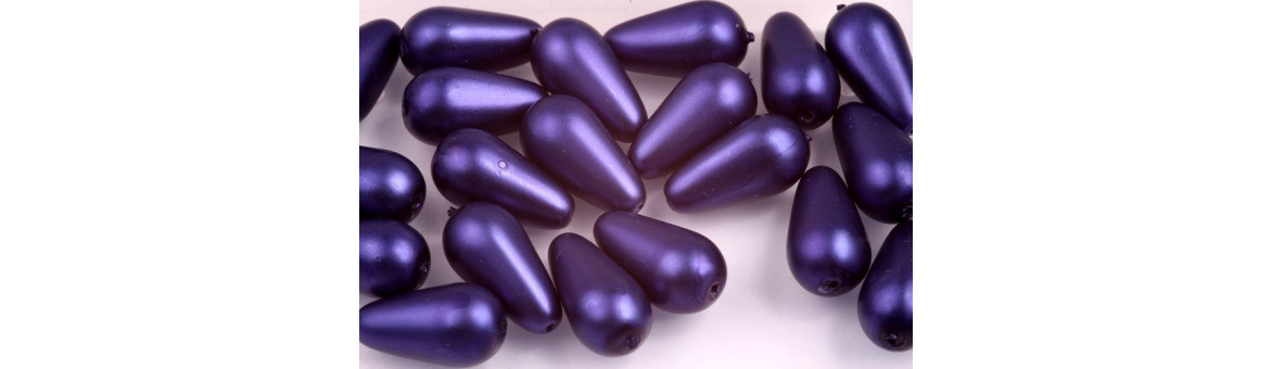 Pear Waxed Beads 17x10mm - BeadsBohemia