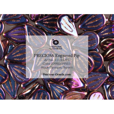 Preciosa® Engraved Pip