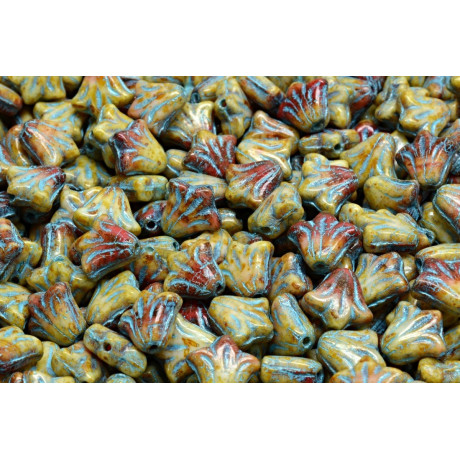 Lily Flower Beads 9x9 mm