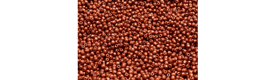 Facetadas al fuego 2mm - Vidrio Checo