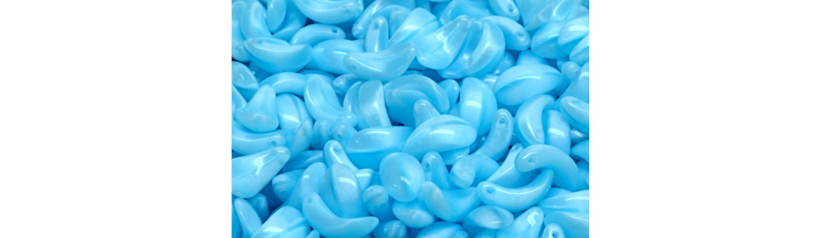 Perles Feuille & Pétale en Verre Tchèque