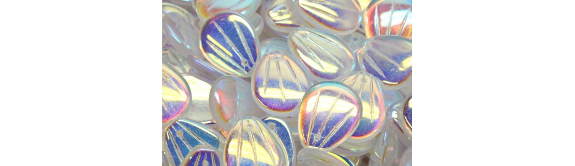 Magnolia Petal Perlen 17x13mm