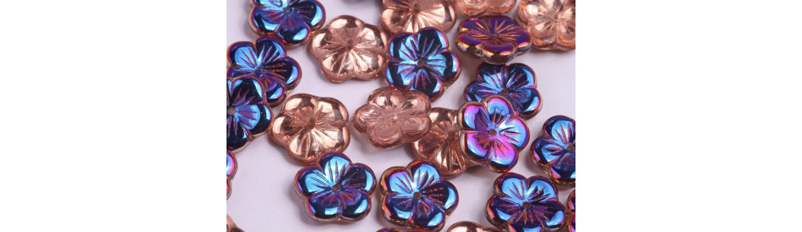 Perles Pomme Fleur 14x4mm