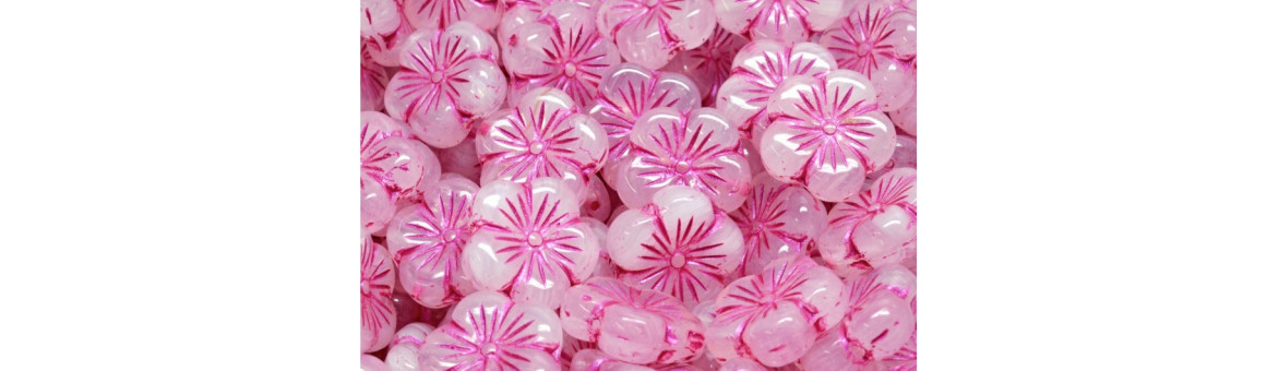 Cherry Flower Beads 14x14mm