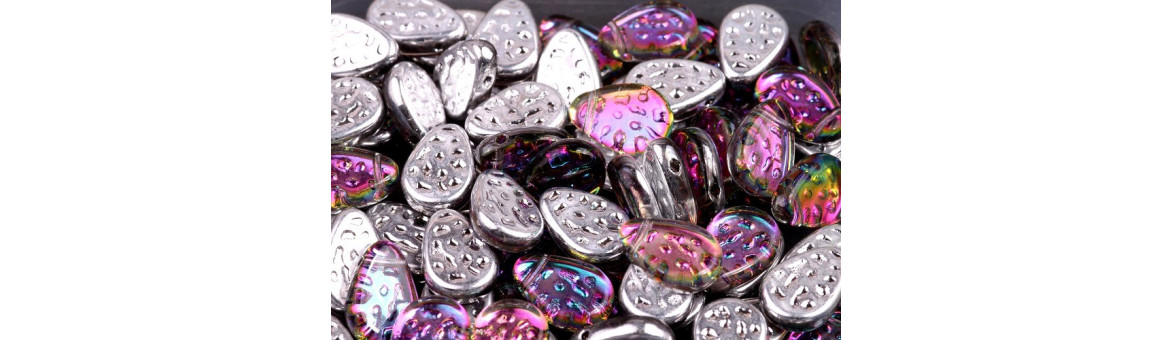 Cuentas Gota Plana Dotty 9x11mm