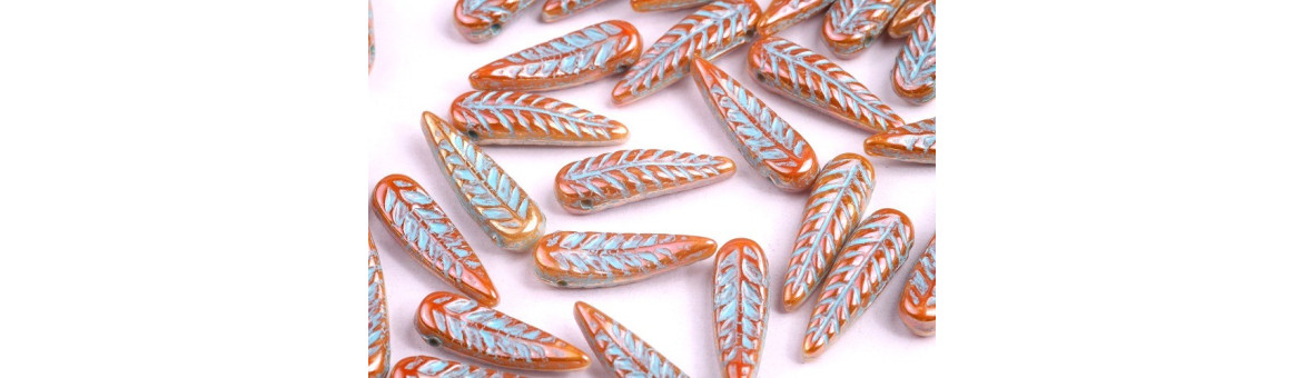 Perles Plume d'Oiseau 5x17mm