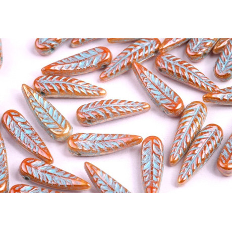 Cuentas Pluma de Pájaro 5x17 mm