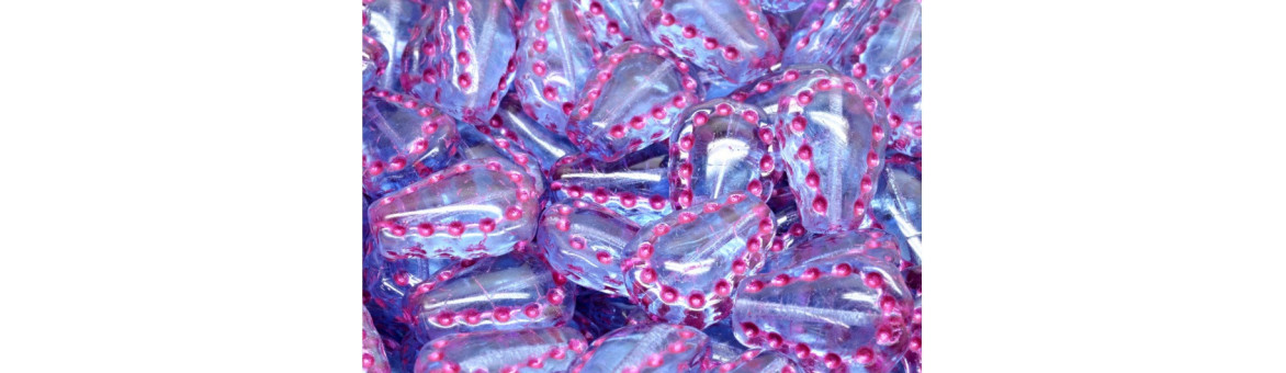 Cuentas Lacy Tear 17x12mm