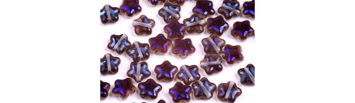 Perles Étoiles Plates 6x6mm