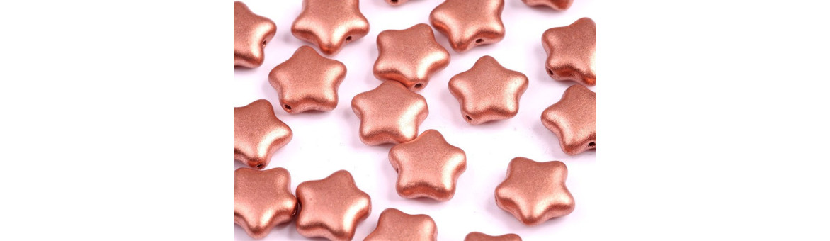 Perlas Estrella Planas 12x12mm