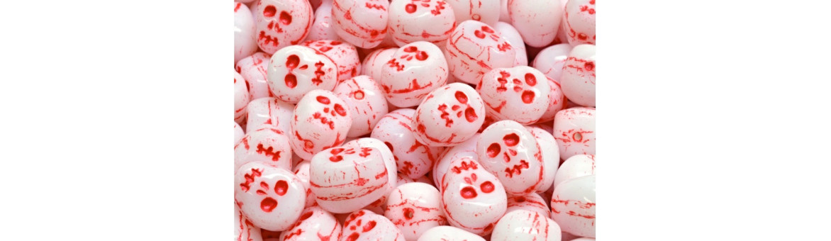 Skull Beads 12x12 mm