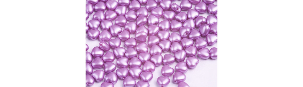 Herzperlen 6x6 mm - BeadsBohemia