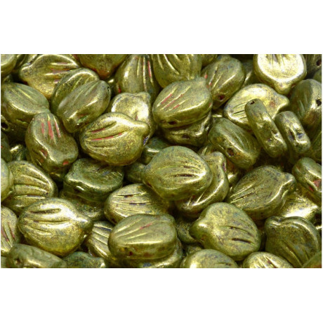 Perline Petalo di Peonia 9x12 mm