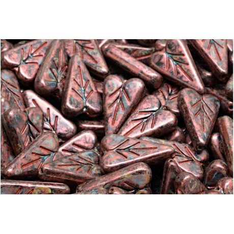 Perle Feuille Cœur 16x11 mm