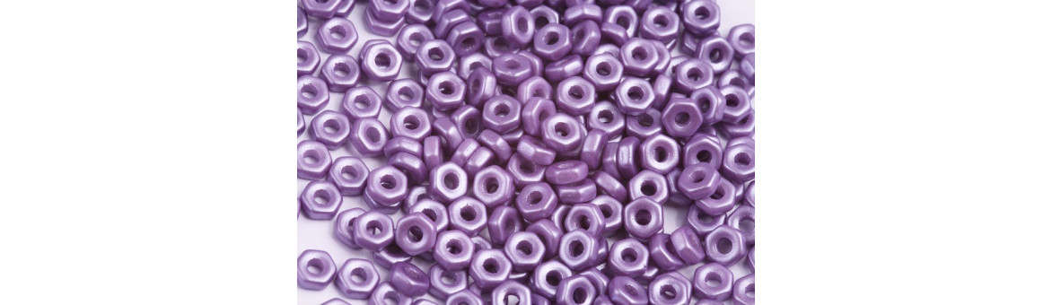 Hex Nut Beads 2x5mm