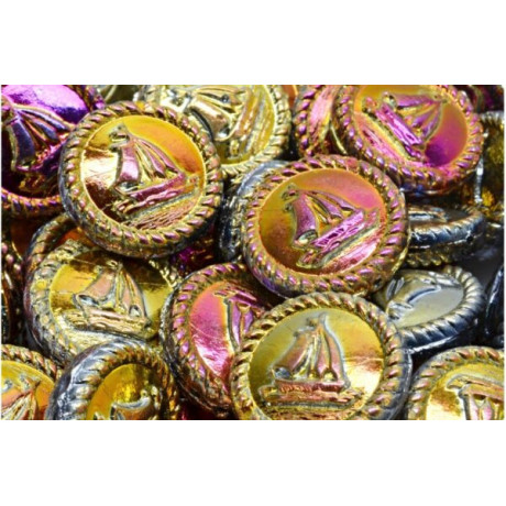 Boat Medallion 20x20 mm