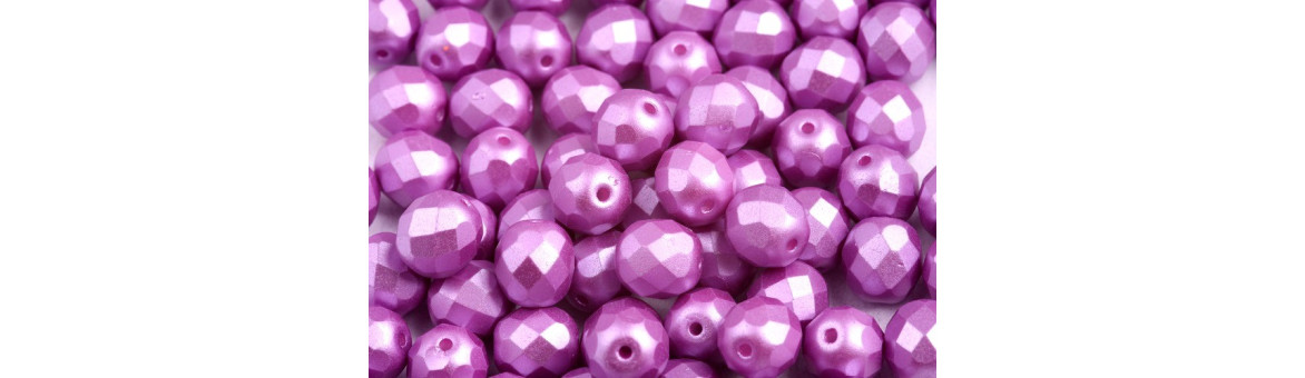 Fire Polished Round Beads 8mm | BeadsBohemia