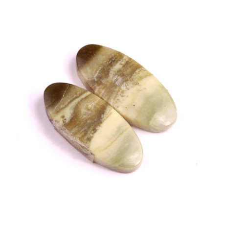 Paar Mineral-Cabochons