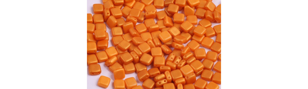 Tile Beads 6x6mm | Czech Glass Beads | BeadsBohemia