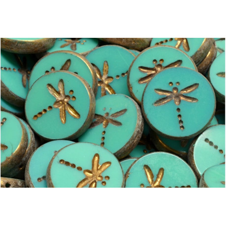 Perle Moneta Libellula 17x17 mm