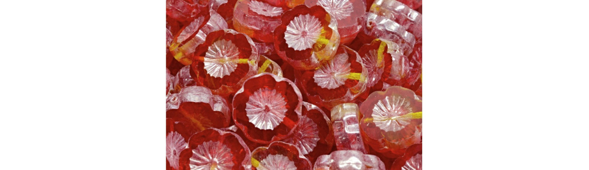 Perles TC Hawaian Flower 14x14mm | BeadsBohemia