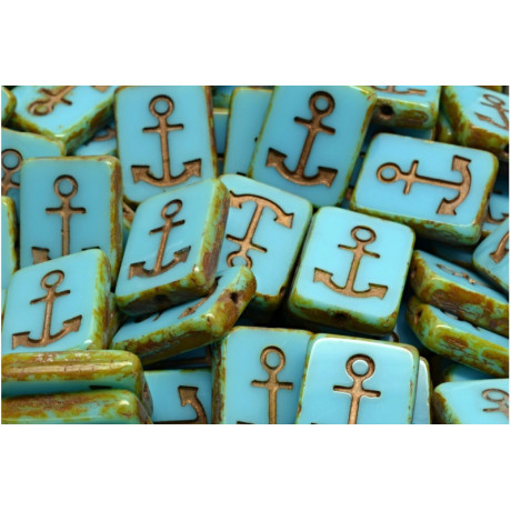 Rectangle design Ancre 15x12 mm