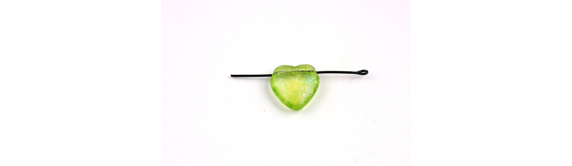Perlas Corazón Rutkovsky 15x16 mm - Vidrio Checo